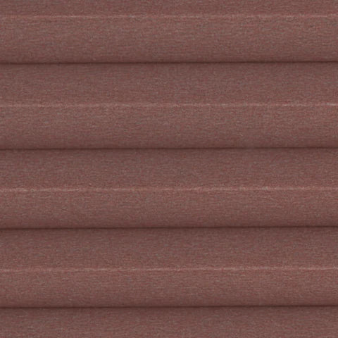 Celeste Tuscan Red translucent Honeycomb Cellular blind. Shaped cellular blind for light control and energy saving.