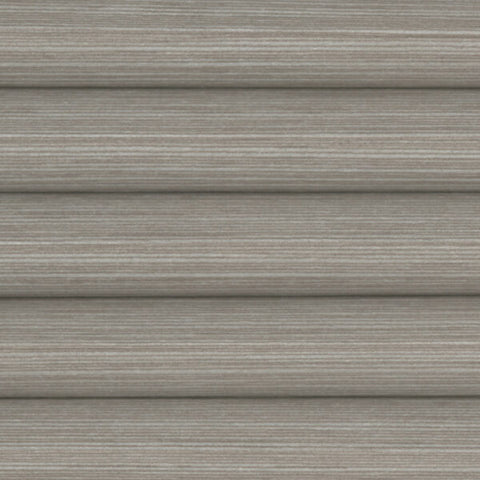 Brown Blackout Mirage Mocha honeycomb cellular close up for Lantern blind, Showing a Striped textured fabric.