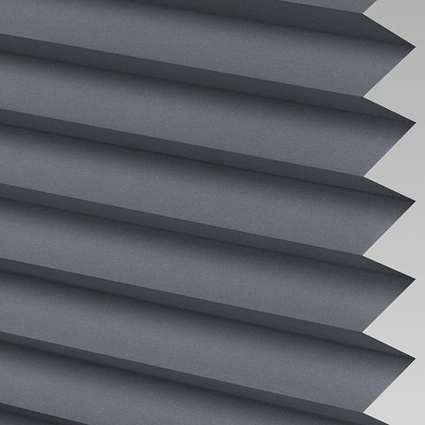 Charcoal Grey translucent blind fabric close up